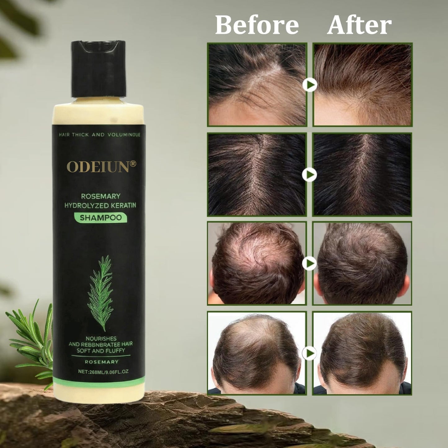 🌱 Organic Rosemary Hair Growth Shampoo